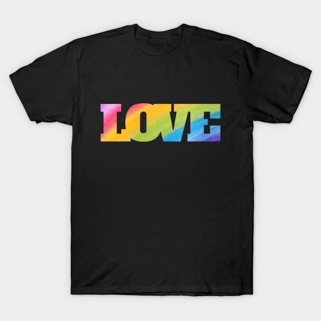 Rainbow love | LGBTQ+ T-Shirt by Fayn